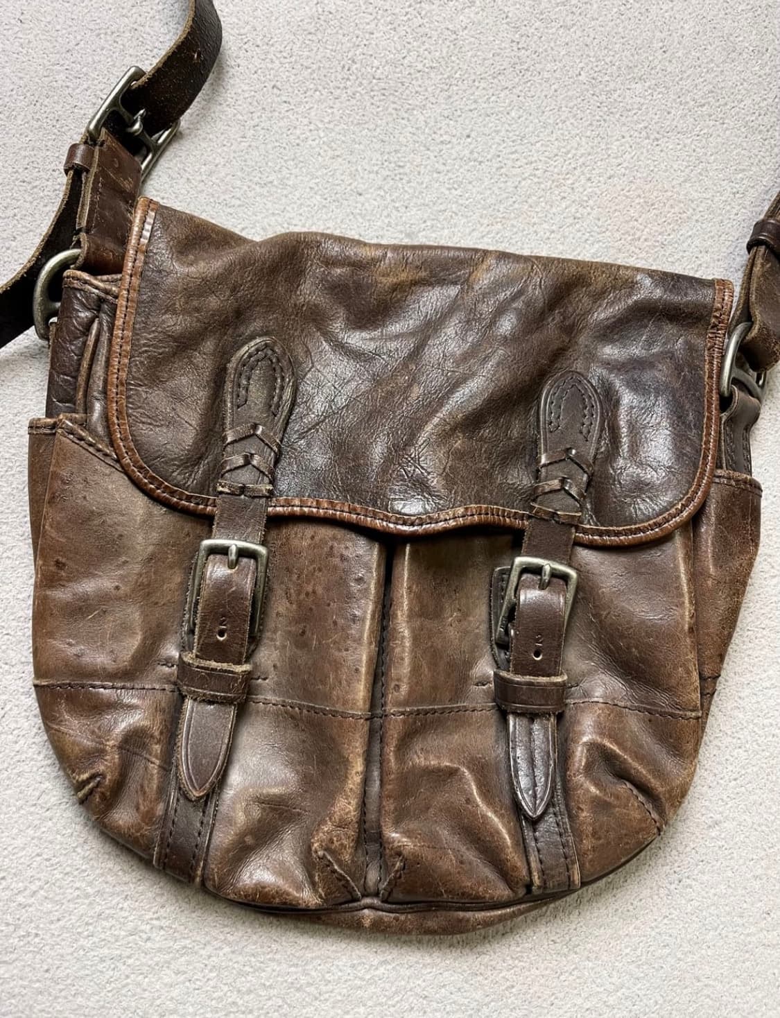 빈티지 폴로 랄프로렌 가죽 레더 크로스백 메신저백 상품이미지2