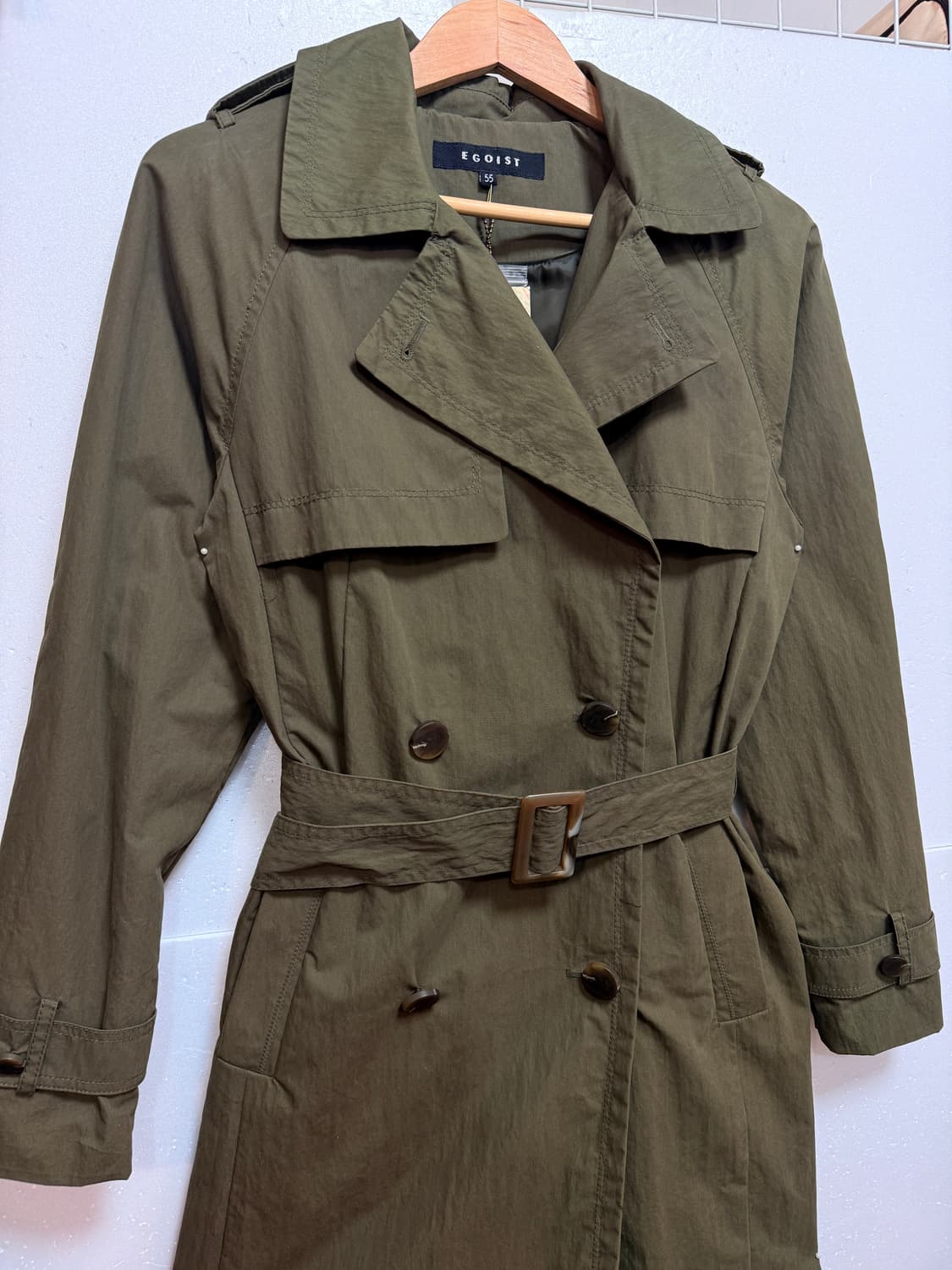 (새상품)에고이스트(EGOIST)벨트 트렌치코트 55 상품이미지2
