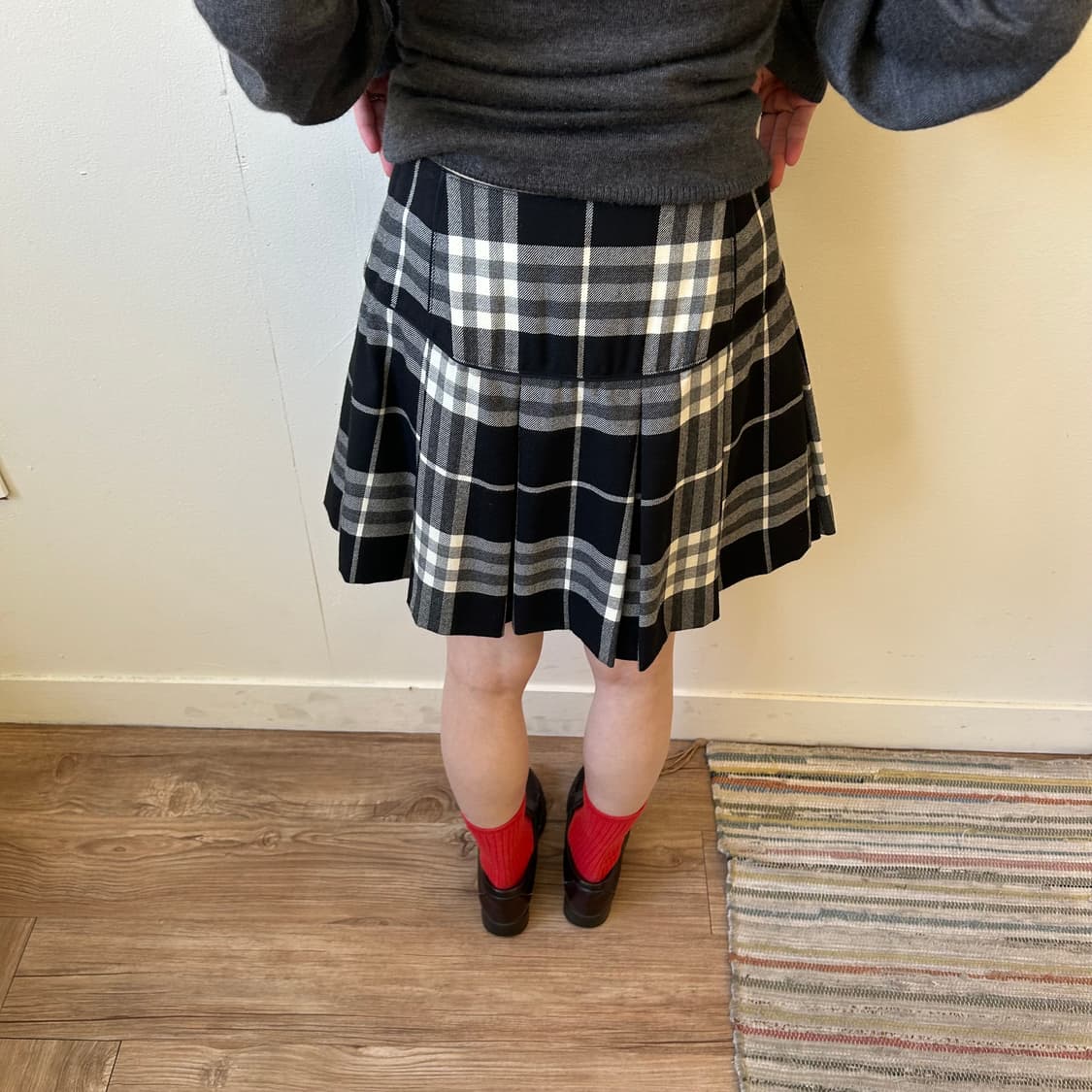 버버리 노바 체크 더블 스커트 상품이미지3