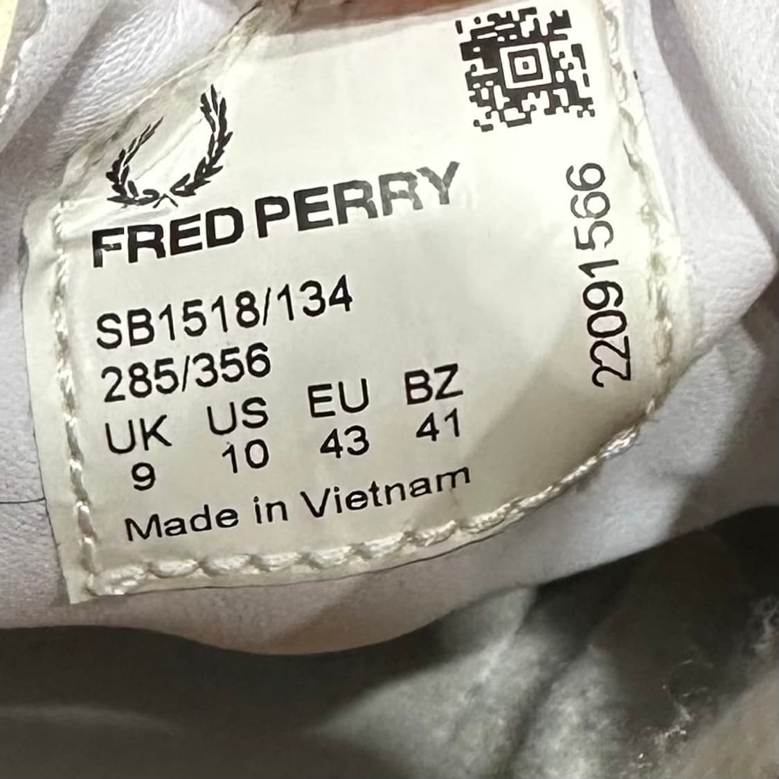 UK9 280) 프레드페리 스니커즈 남성 남자 신발 호프만 화이트 상품이미지9