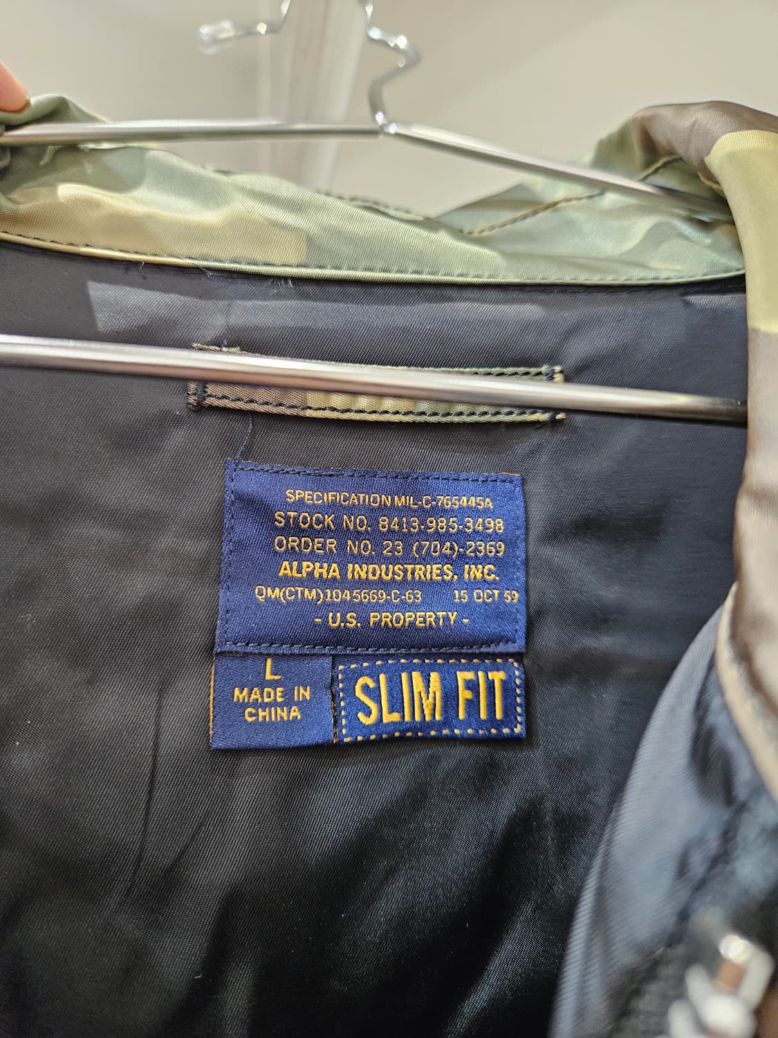 알파인더스트리 MA-1 밀리터리 카모 항공점퍼 상품이미지3