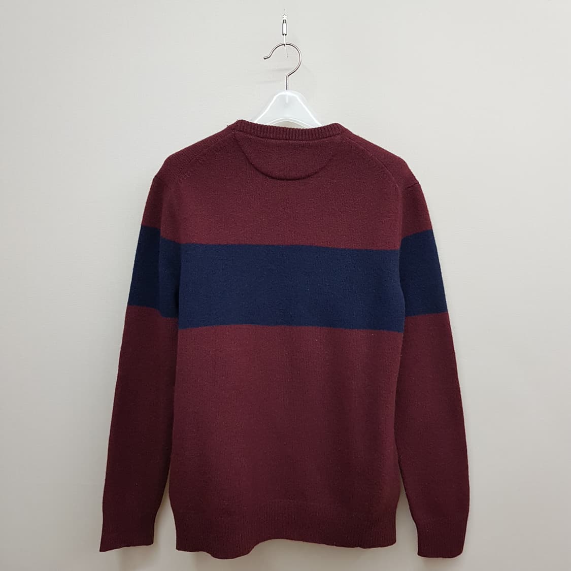 폴로 랄프로렌 버건디 스트라이프 울 니트 XS사이즈 상품이미지4