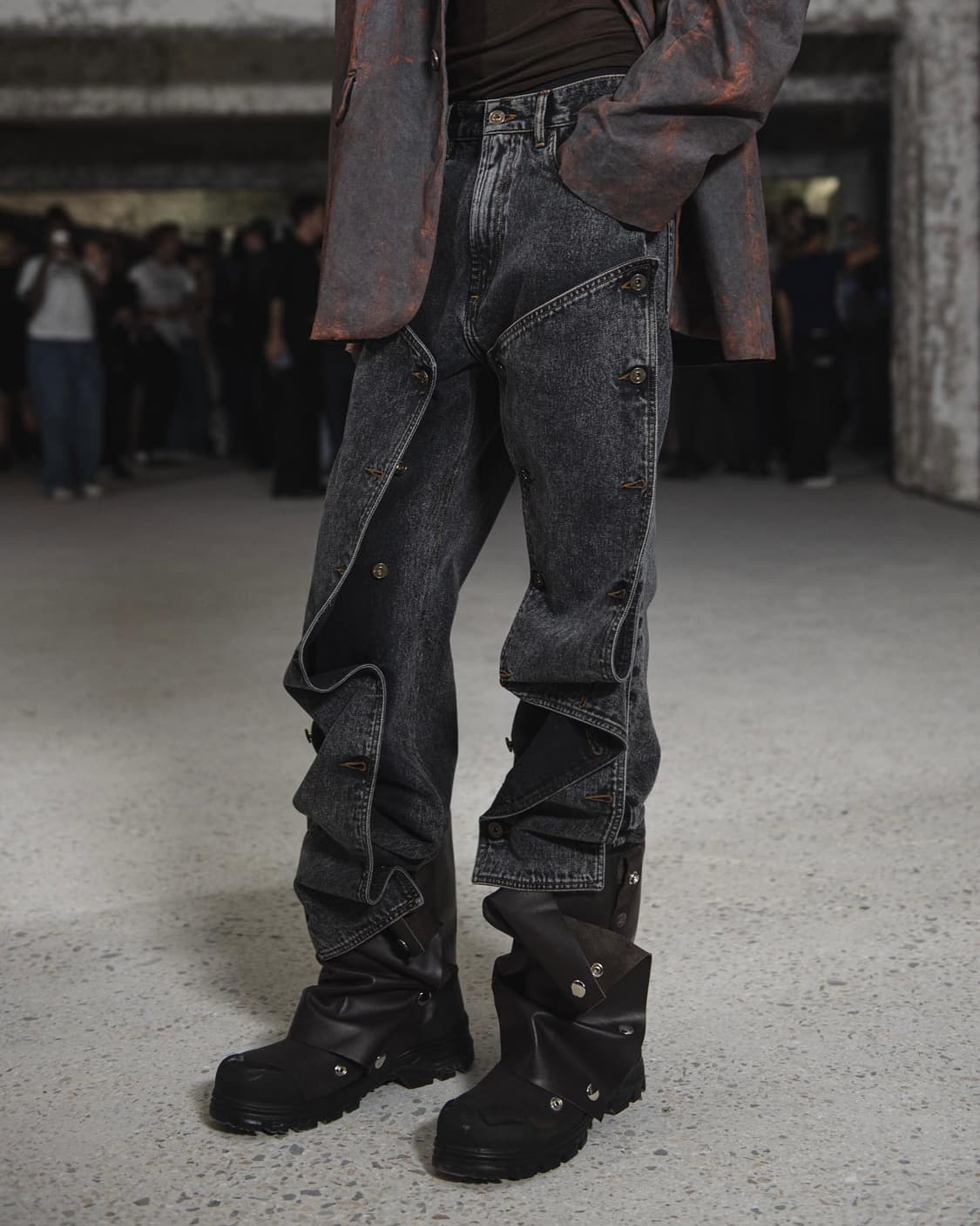 Y/PROJECT 에버그린 스냅 오프 데님 팬츠 상품이미지1