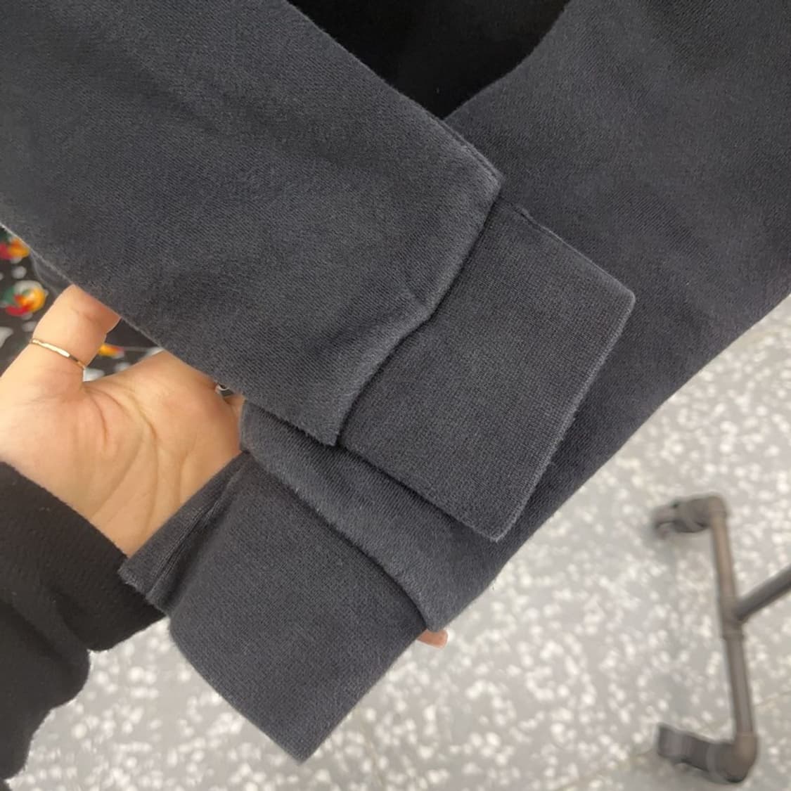 아디다스 올드스쿨 오리지널 삼선 약기모 반집업 후드티 XS C08097 상품이미지8