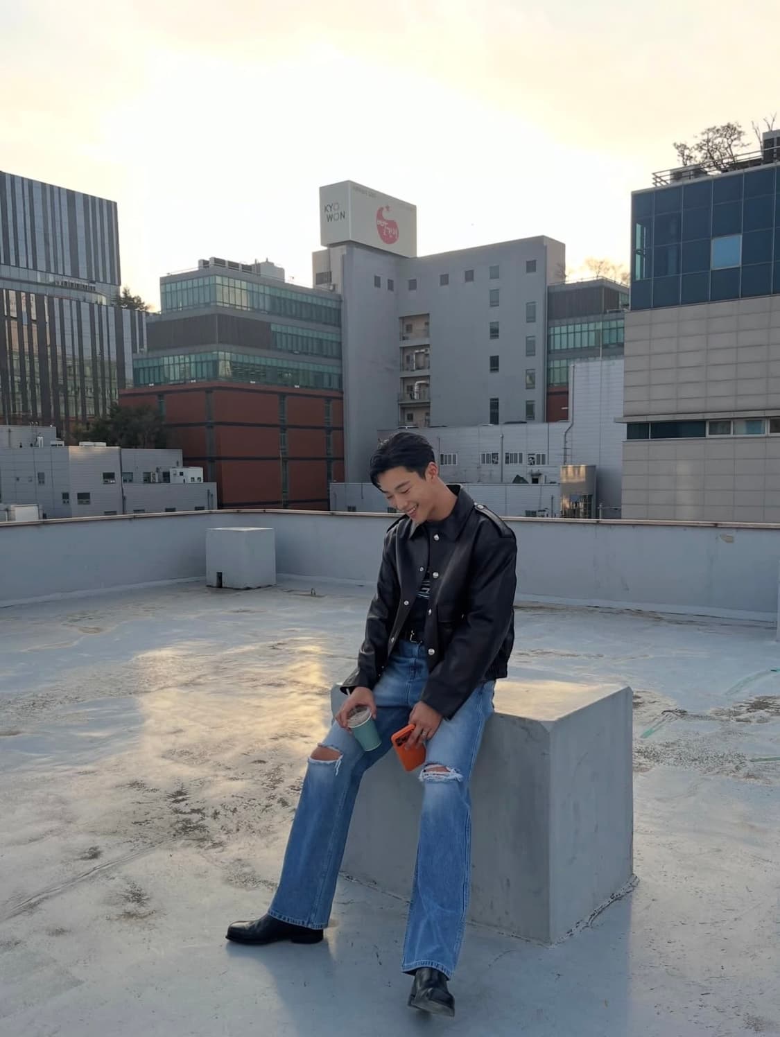 [L] 노이스 로버트 램스킨 레더 가죽 자켓 상품이미지7