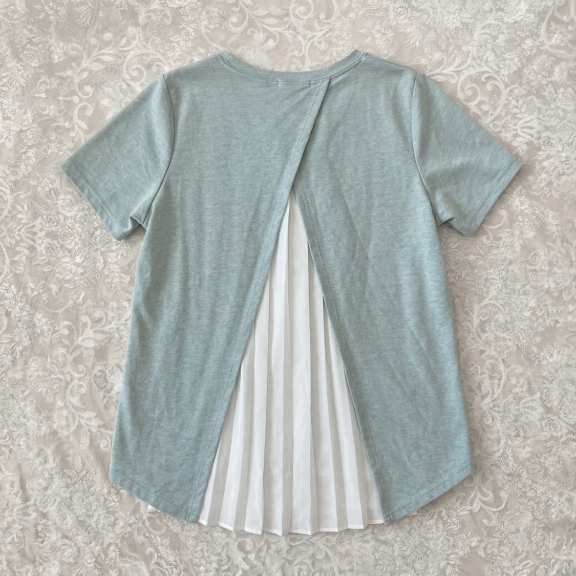 Vintage back pleated layered T-shirt 상품이미지1