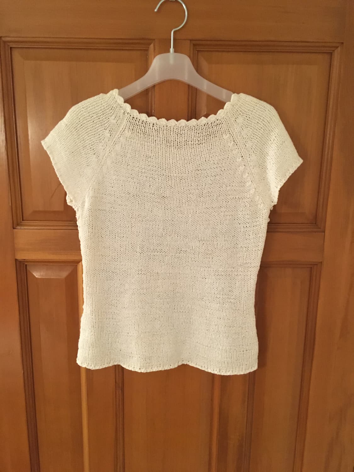 Soft Blue Flower Knit Cap Sleeve 상품이미지2