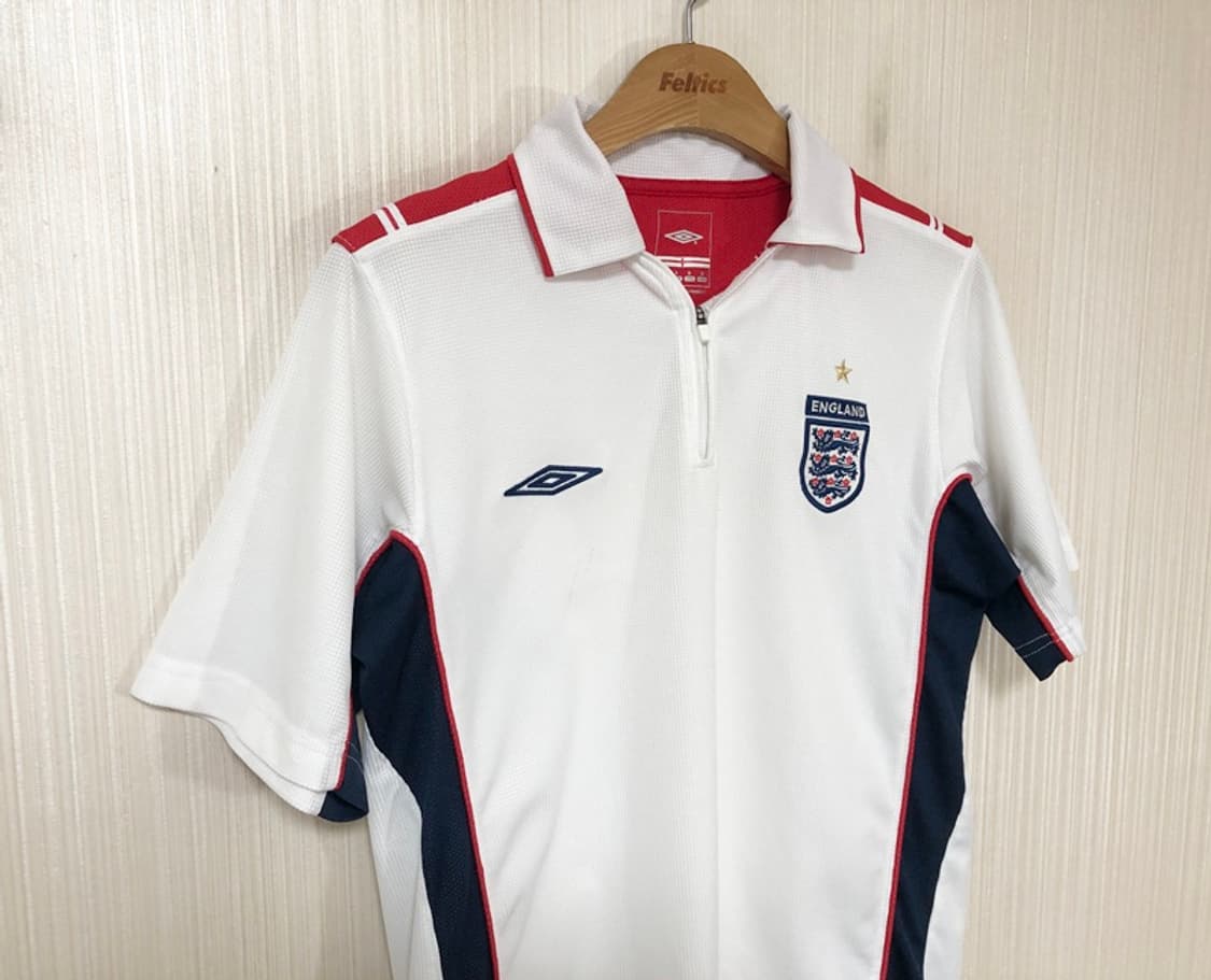 엄브로 04-05 잉글랜드축구국대 트레이닝 1/4 집업셔츠 S(해외) 상품이미지5