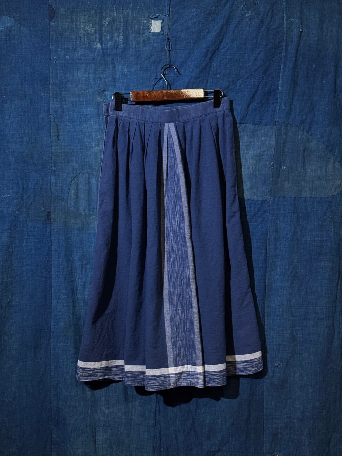 25inch ) ISSEY SPORT Indigo Flare Skirt 상품이미지5