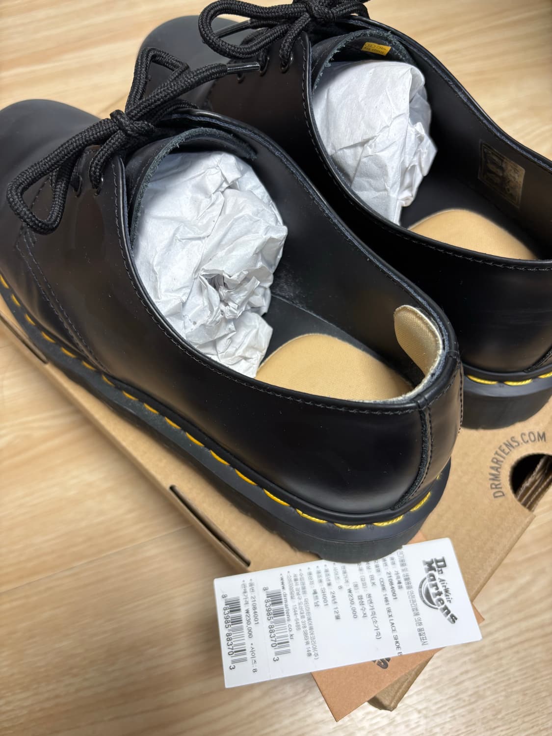 Dr. Martens 1461 BEX BLACK SMOOTH 상품이미지2