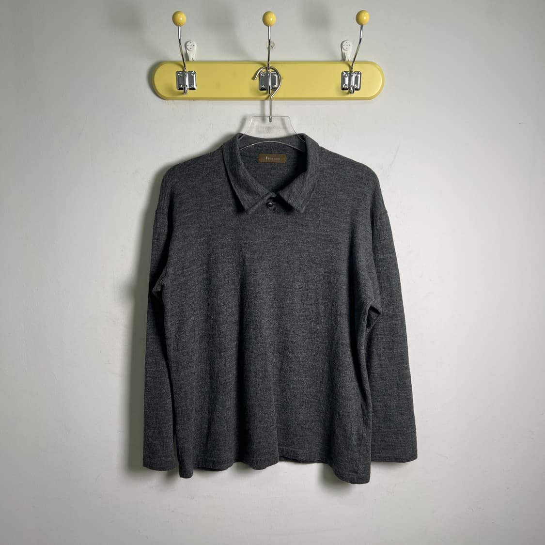 Y's for men 요지야마모토 그레이 카라 니트 스웨터  상품이미지1