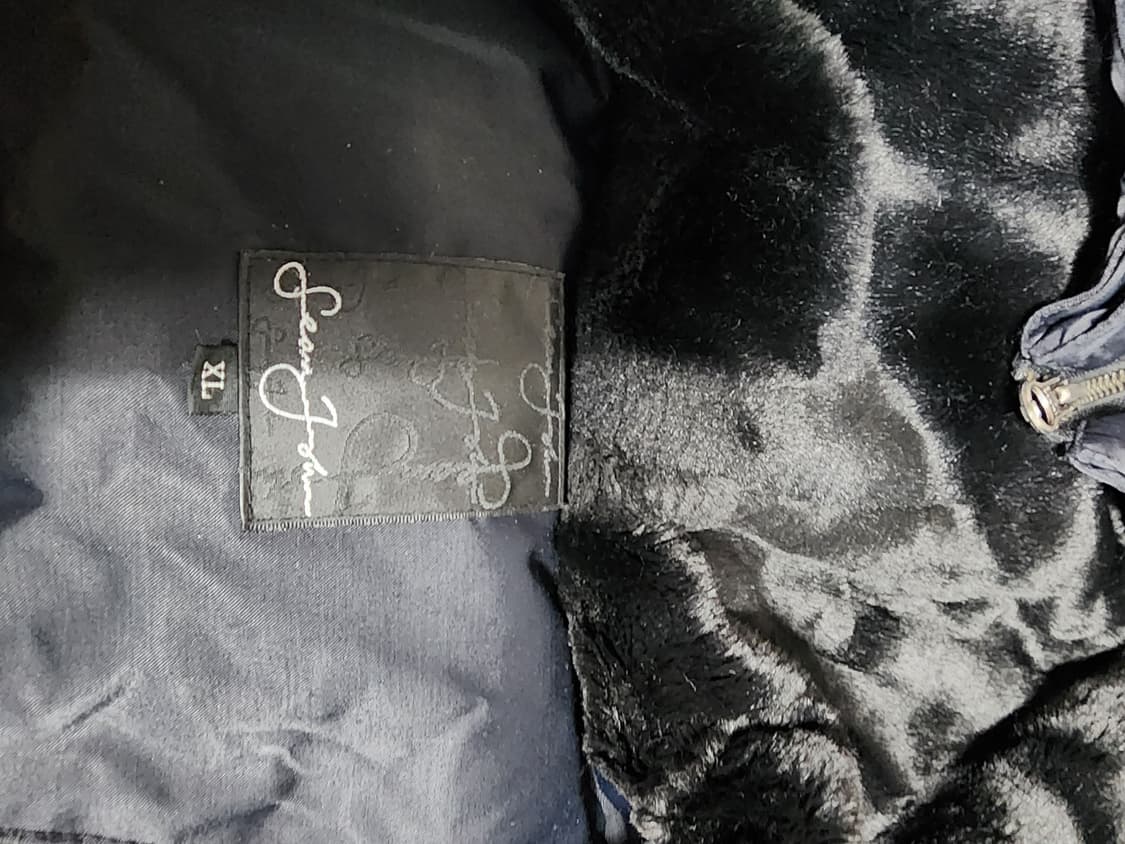 션존 후드 덕다운 패딩 점퍼 블랙 상품이미지4