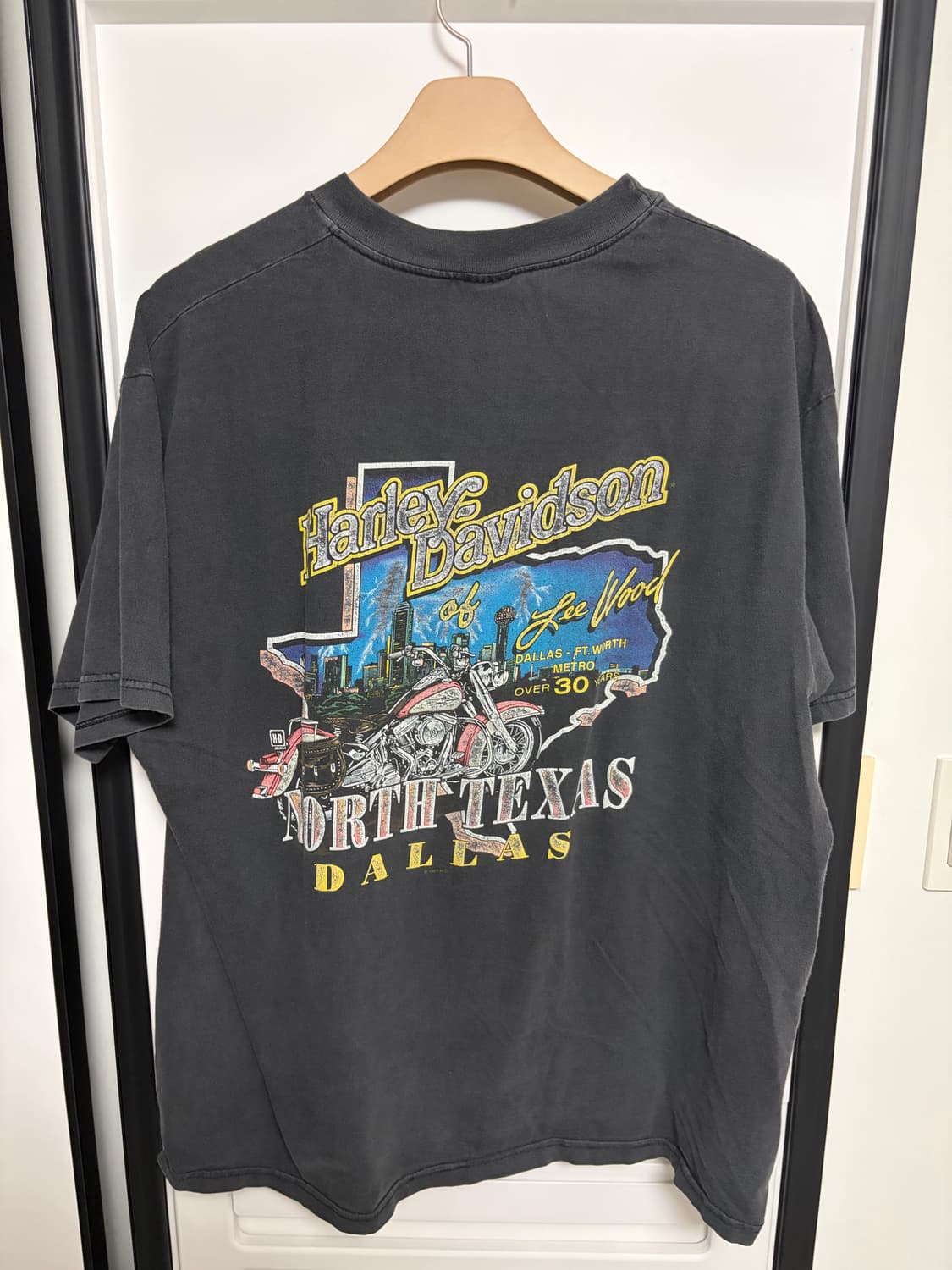 [XL] 빈티지 90s 할리데이비슨 티셔츠 방패로고 made in usa 상품이미지3