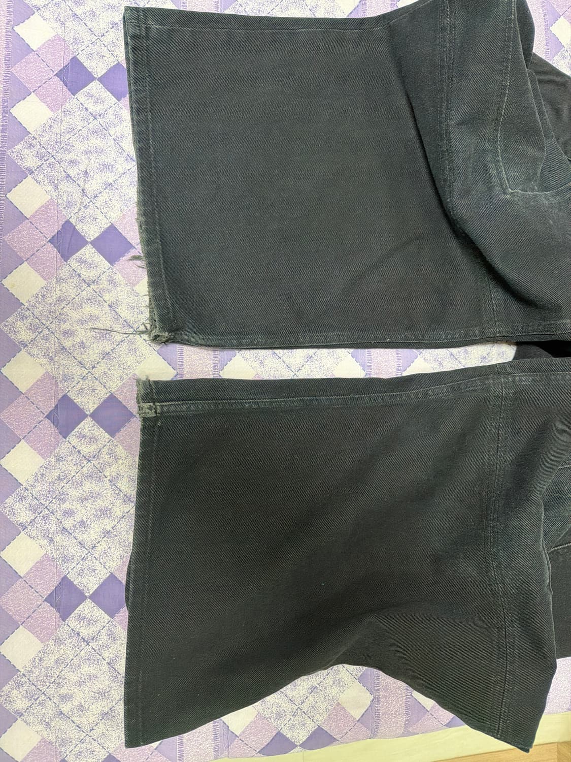 알렌느 카펜터 카고 워시드 진 블랙 상품이미지4