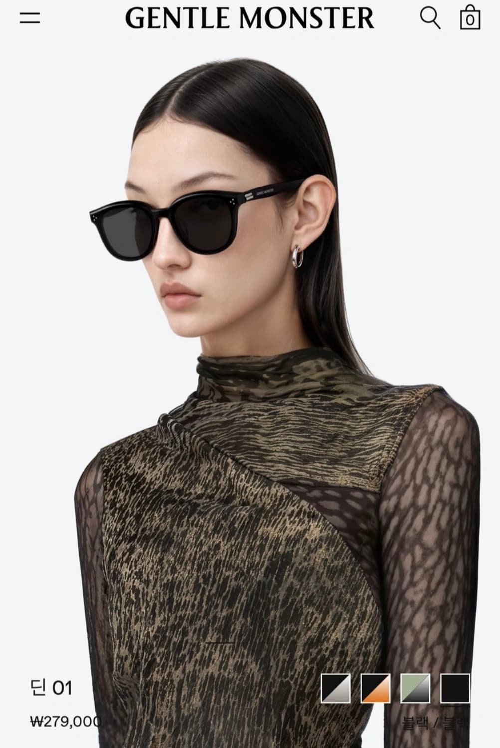 젠틀몬스터 딘 01블랙 상품이미지1