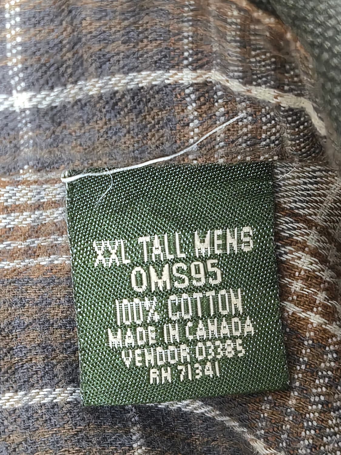 엘엘빈LLBean 카키 헤비코튼 셔츠 2XL - S445 상품이미지5