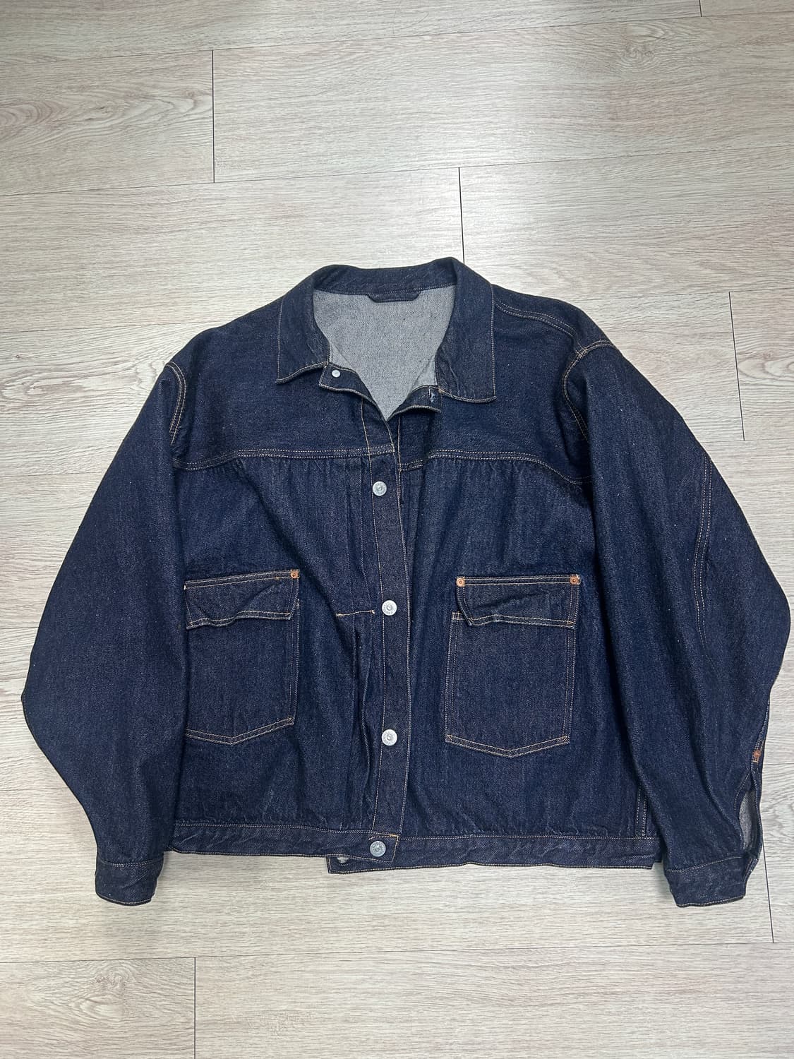 [42] 캡틴선샤인 트러커 인디고 워시드 상품이미지1