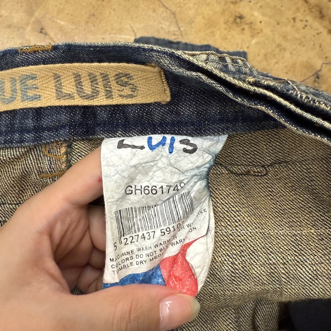 [정품] blue luis 워싱 데님팬츠 상품이미지5