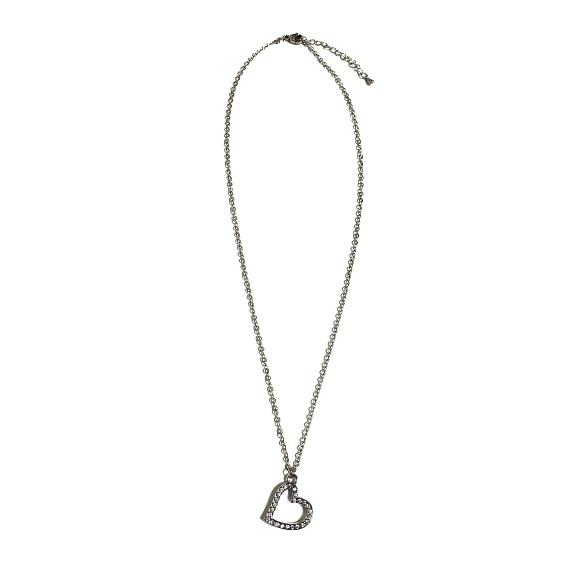 빈티지 y2k 헤이세이 오네 갸루 하트 써지컬체인 목걸이 상품이미지2