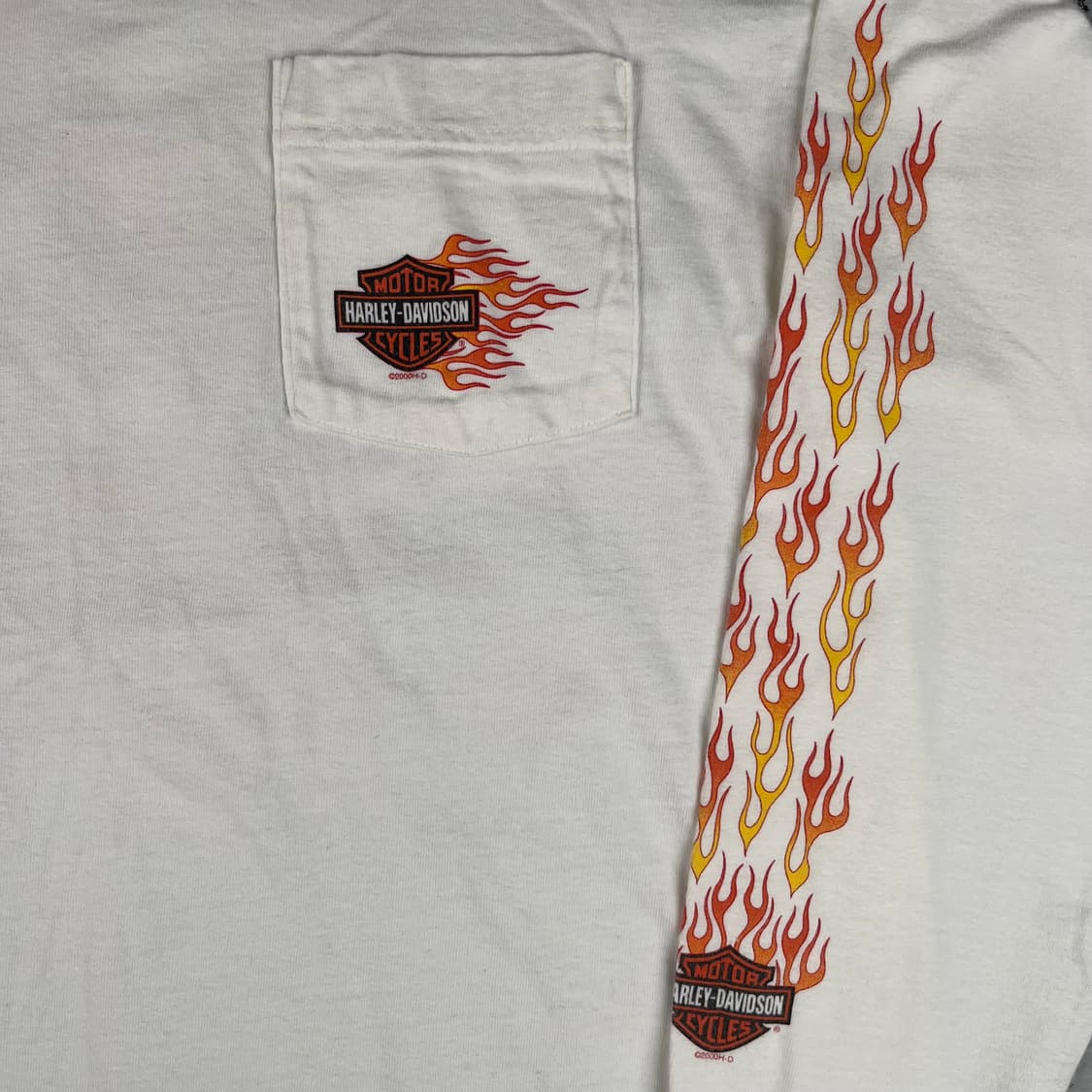 빈티지 할리데이비슨 라스베가스 플레임 포켓 롱슬리브 상품이미지4
