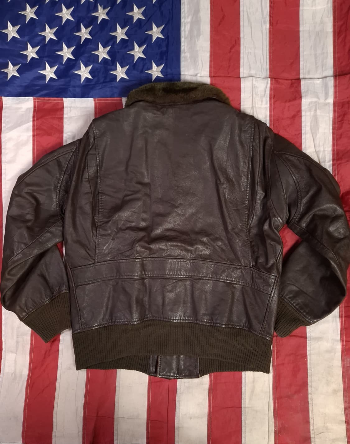 빈티지 미해군 TYPE 리얼레더 G-1 항공점퍼 상품이미지8