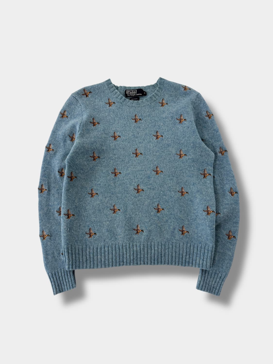 폴로 랄프로렌 청둥오리 자수 패턴 울 니트 상품이미지1
