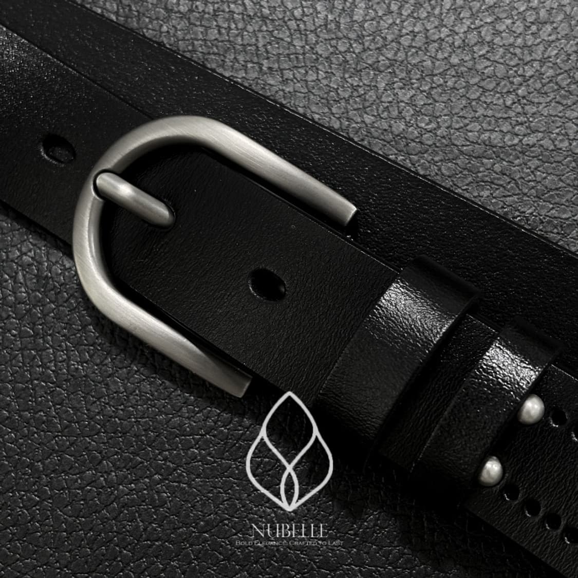 🌗 Ethnic stud belt / 에스닉 스터드 가죽 벨트 상품이미지3