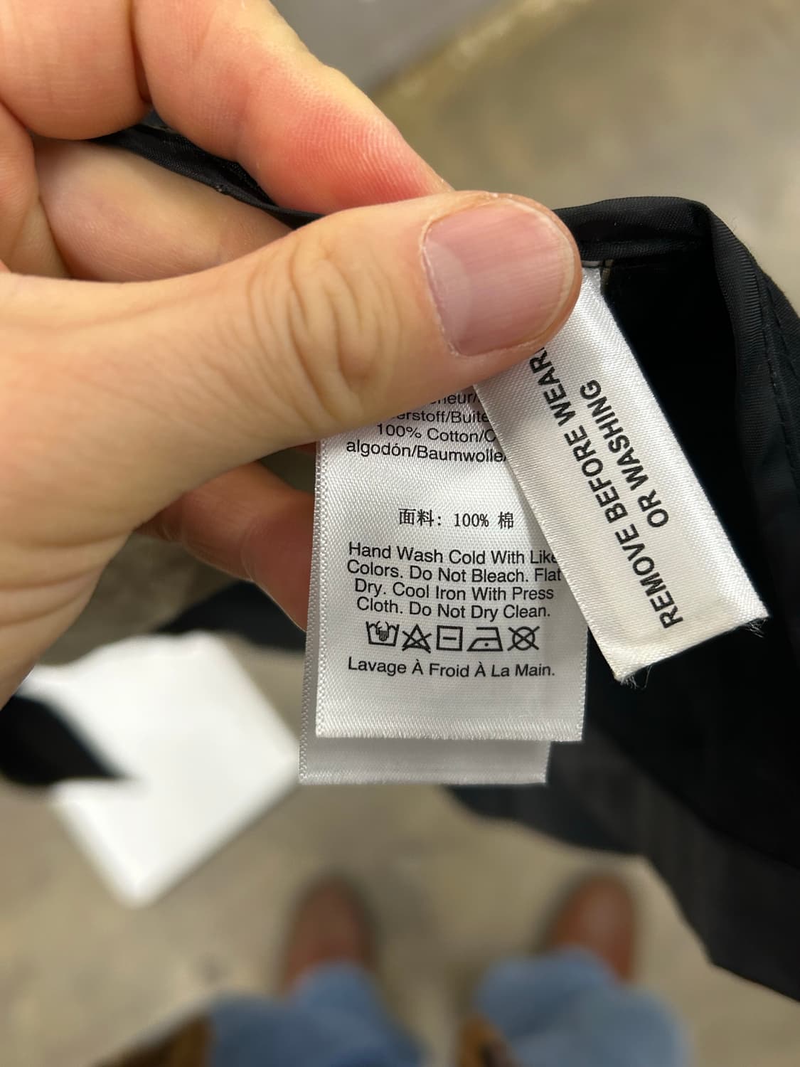 DKNY 코트 블랙카키 상품이미지5