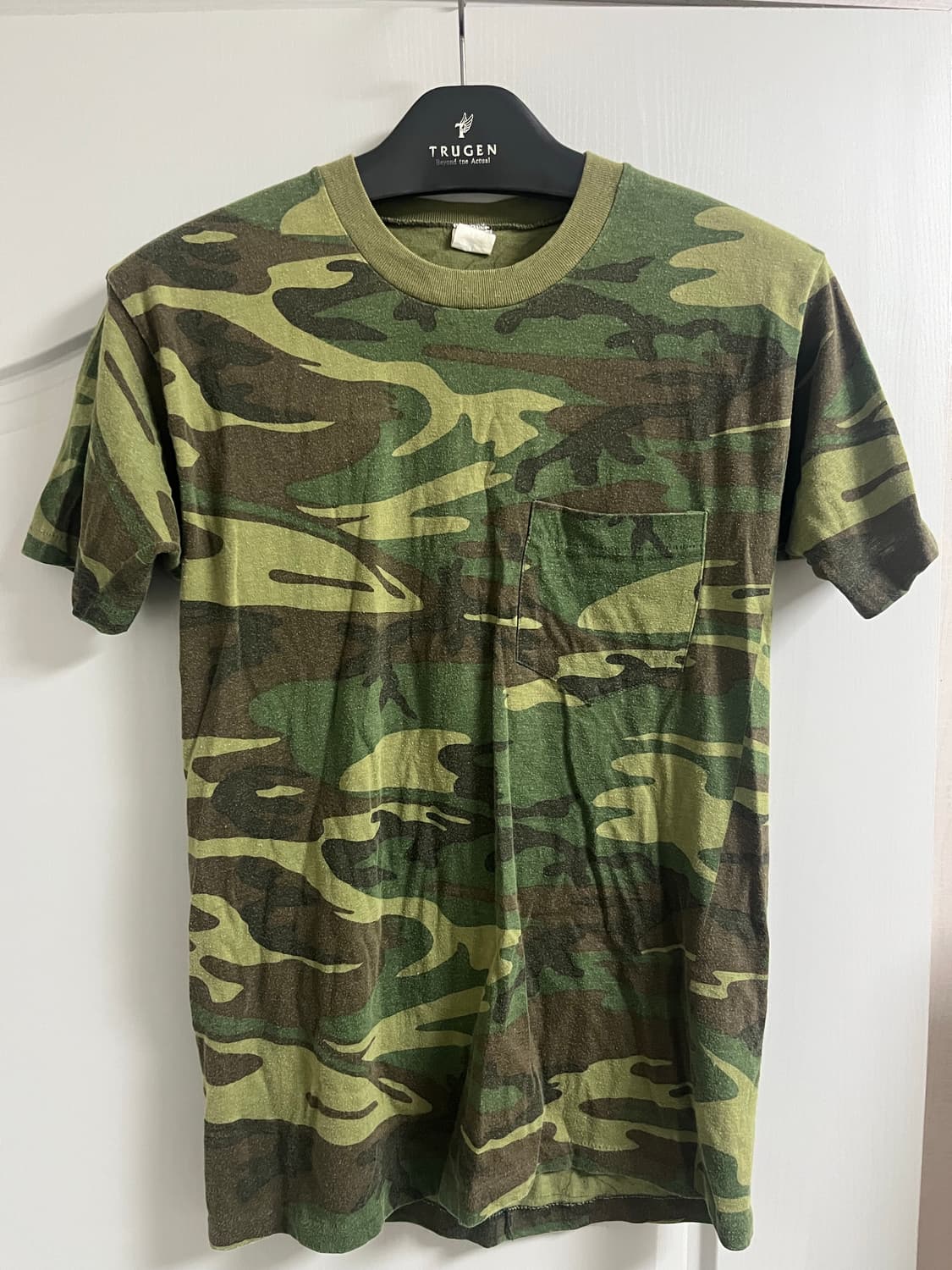 빈티지 80s 우드랜드 카모 티셔츠 상품이미지1