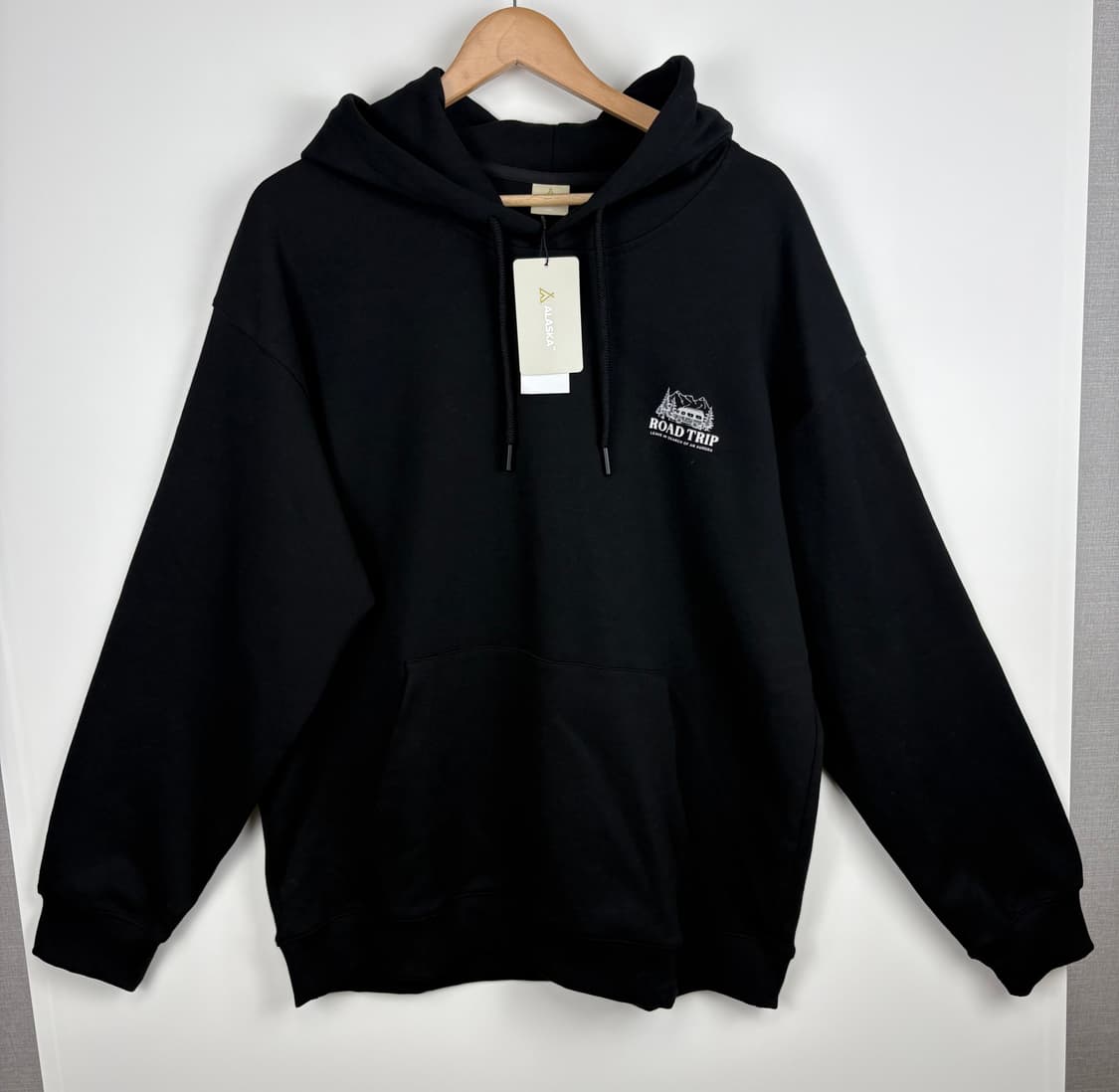 알래스카 더블니트 빅그래픽 후드티 (새상품) 상품이미지1