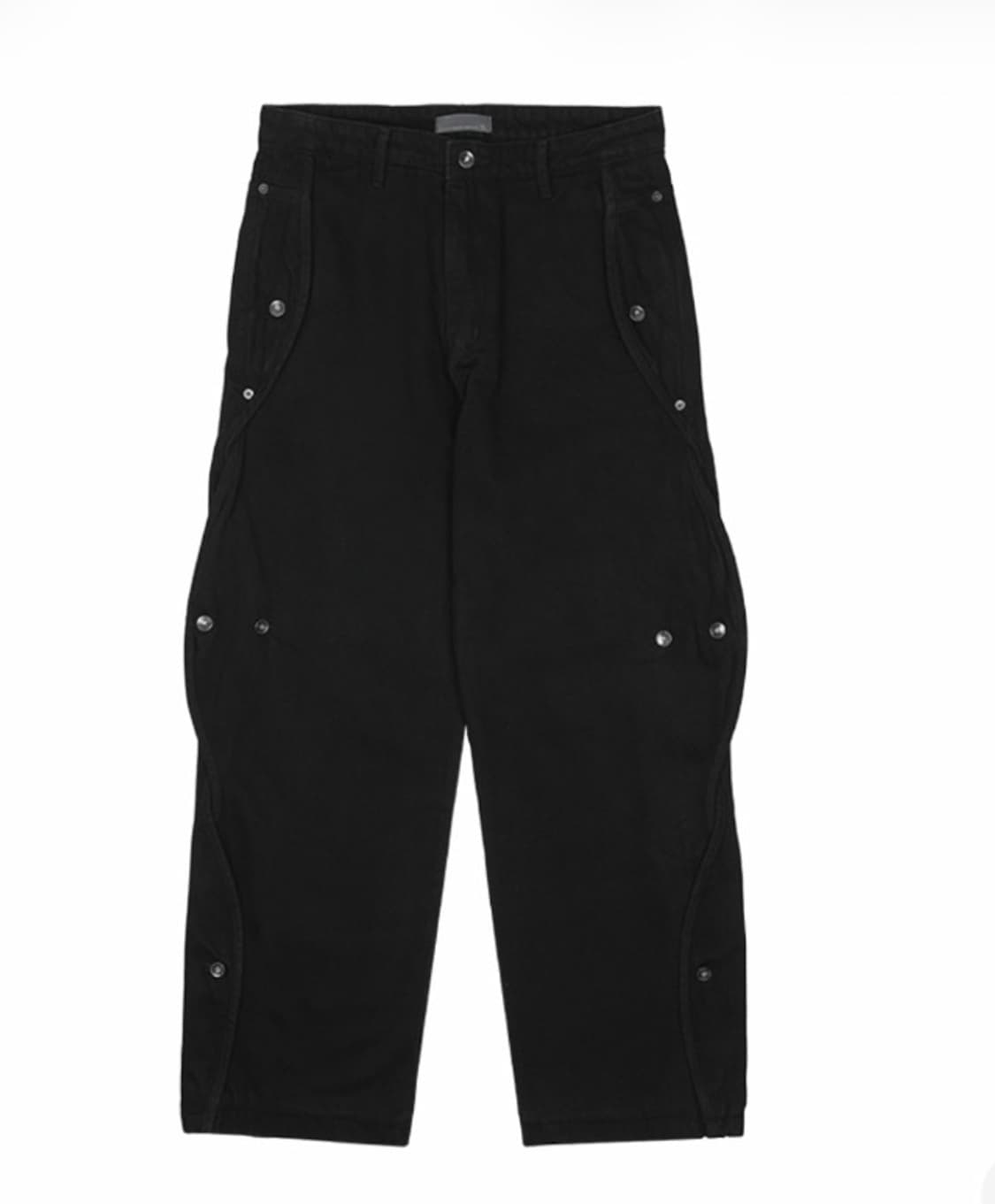 산산기어 코튼 웨이브 팬츠 블랙 상품이미지1