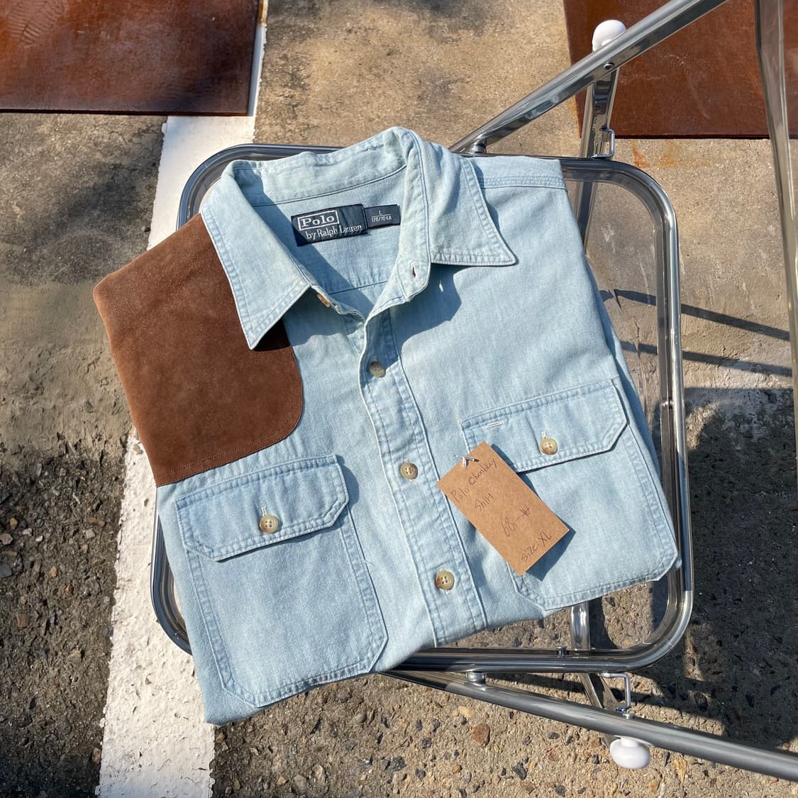 폴로 샴브레이 셔츠 상품이미지1