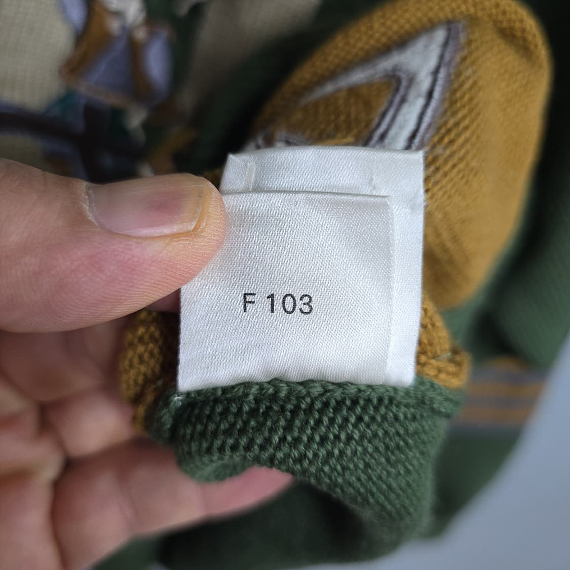 일본빈티지(Japan Vintage) 울 니트 일러스트 패턴 IV 상품이미지9