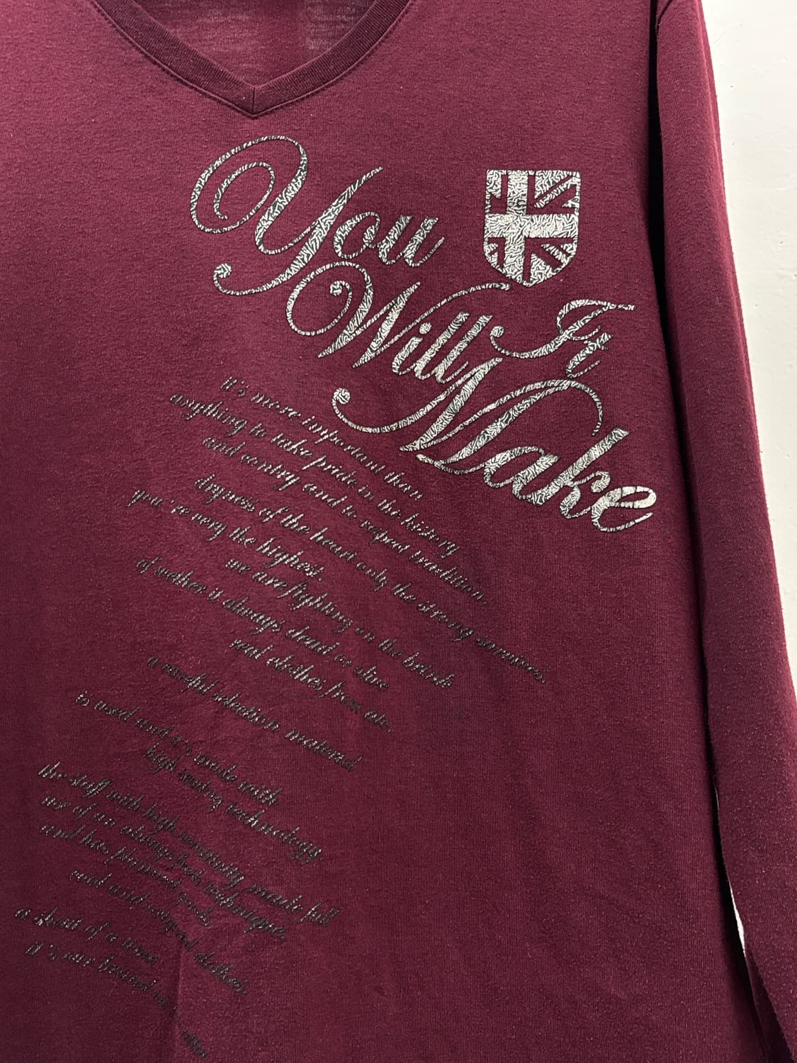 빈티지 락시크 버건디 롱슬리브 상품이미지4