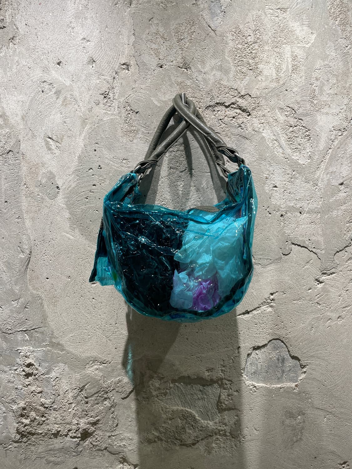 디젤 터쿼즈 pvc 토트백 상품이미지2