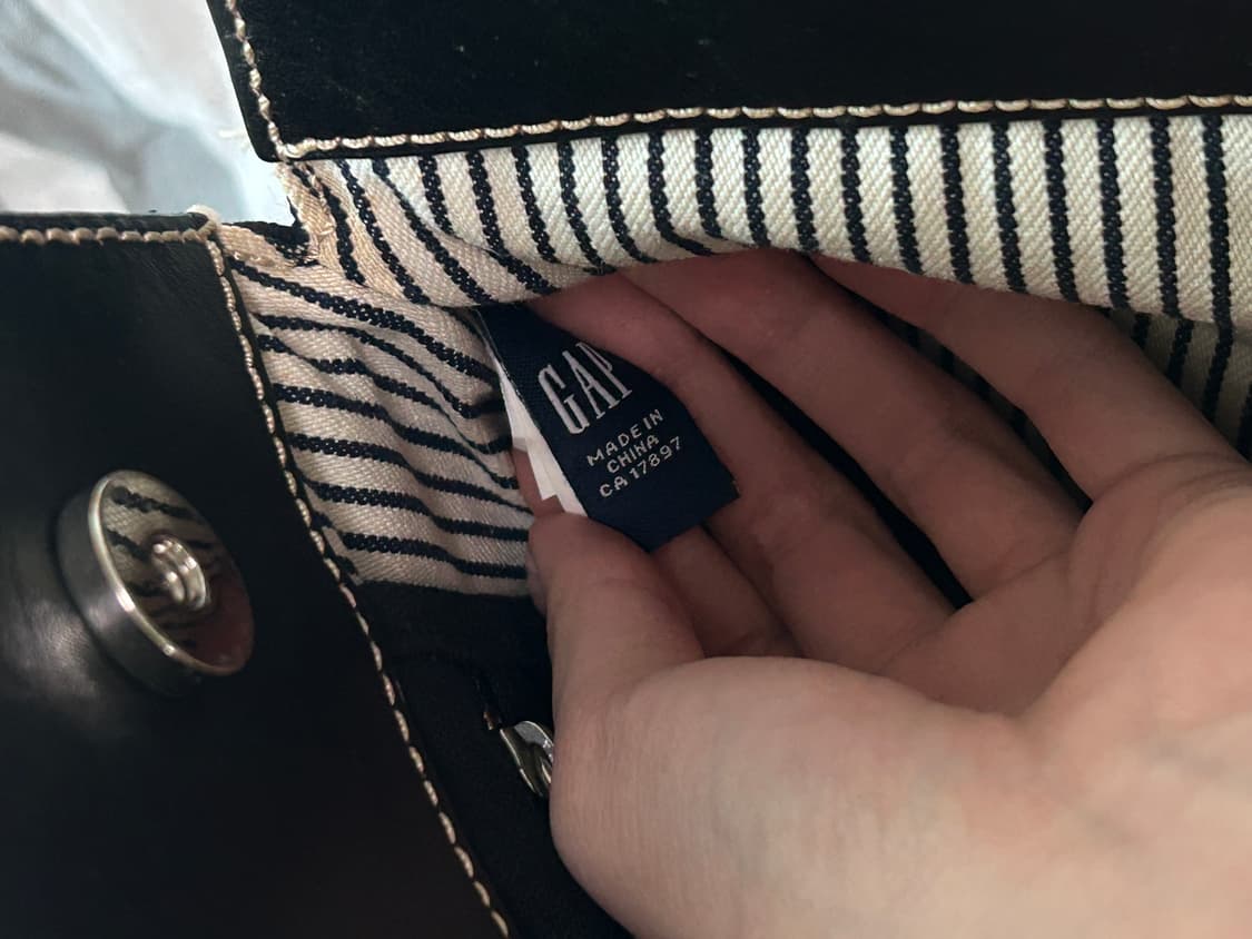 갭 캔버스&가죽 토트백 상품이미지4