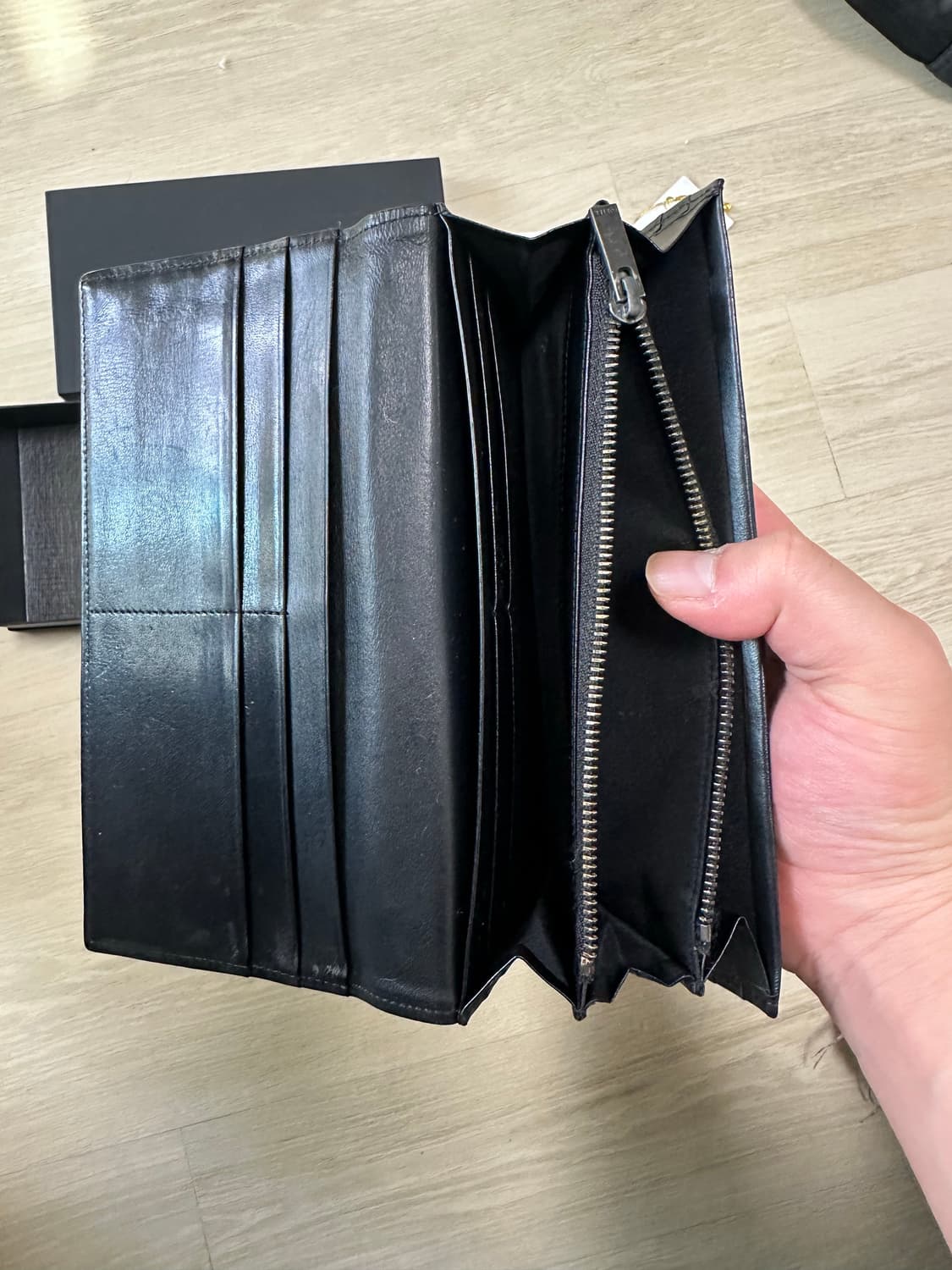 PORTER 요시다 포터 플럼 블랙 레더 장지갑 상품이미지5