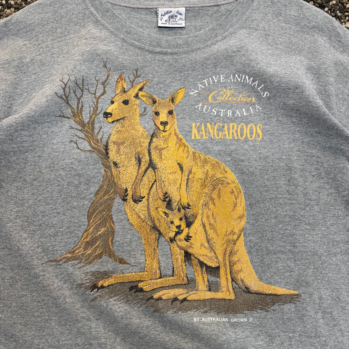 90s Australian Grown 캥거루 가족 티셔츠 (S)   상품이미지2