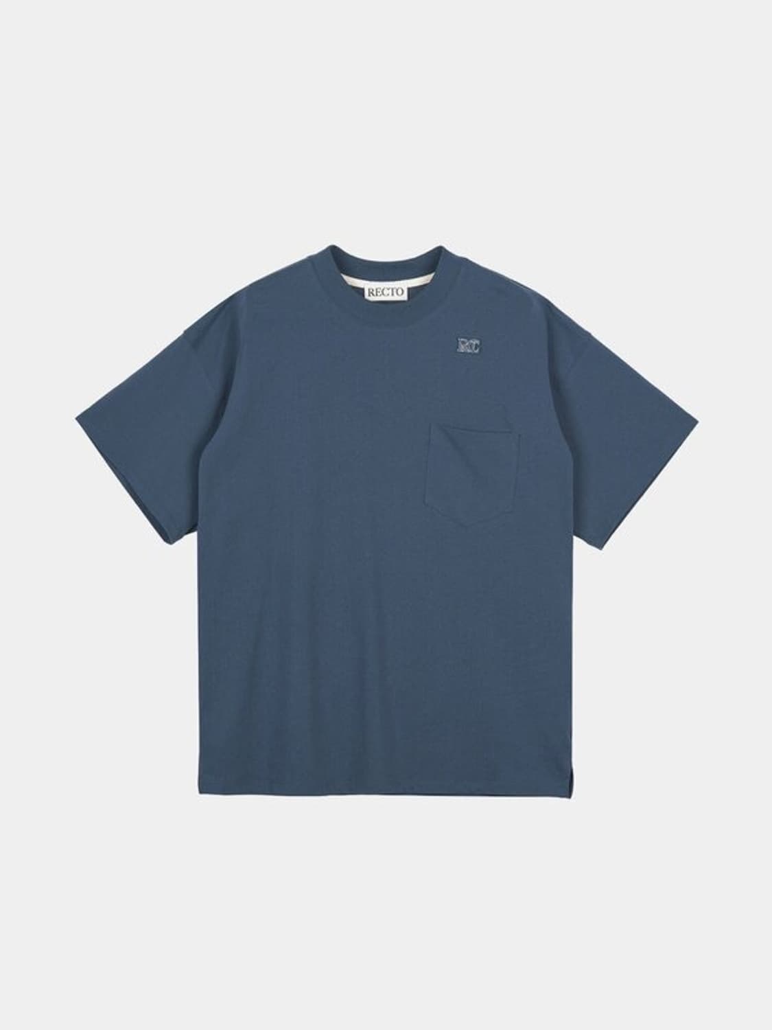렉토 23ss RC EMBROIDERED 자수 반팔티 빈티지 블루 L 상품이미지2