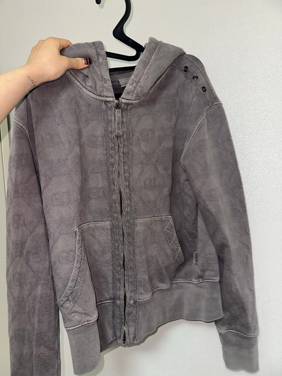 스컬프터 자카드 후드집업M 상품이미지1