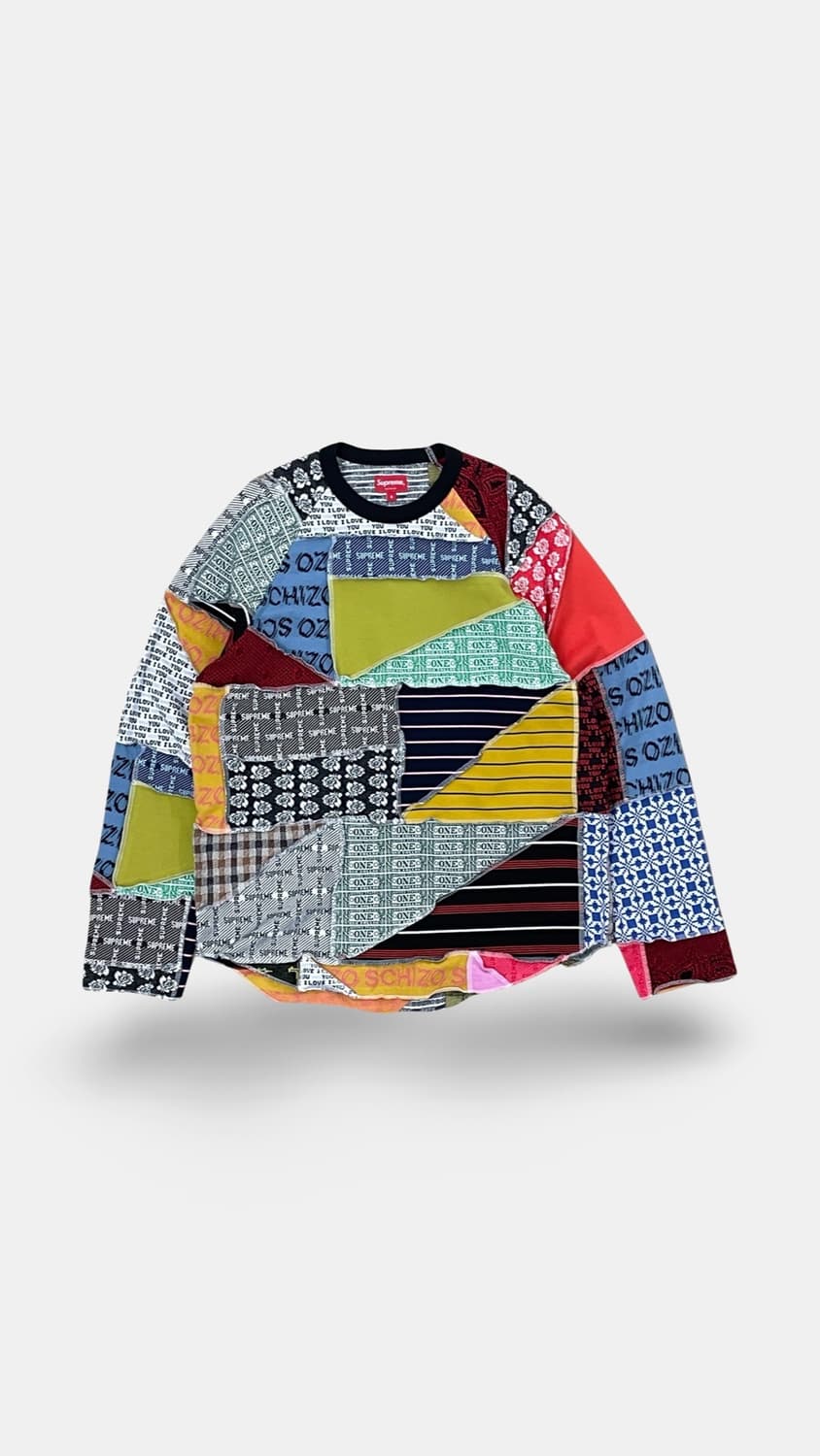 (S) 23SS 슈프림 PATCHWORK 롱슬리브 상품이미지1