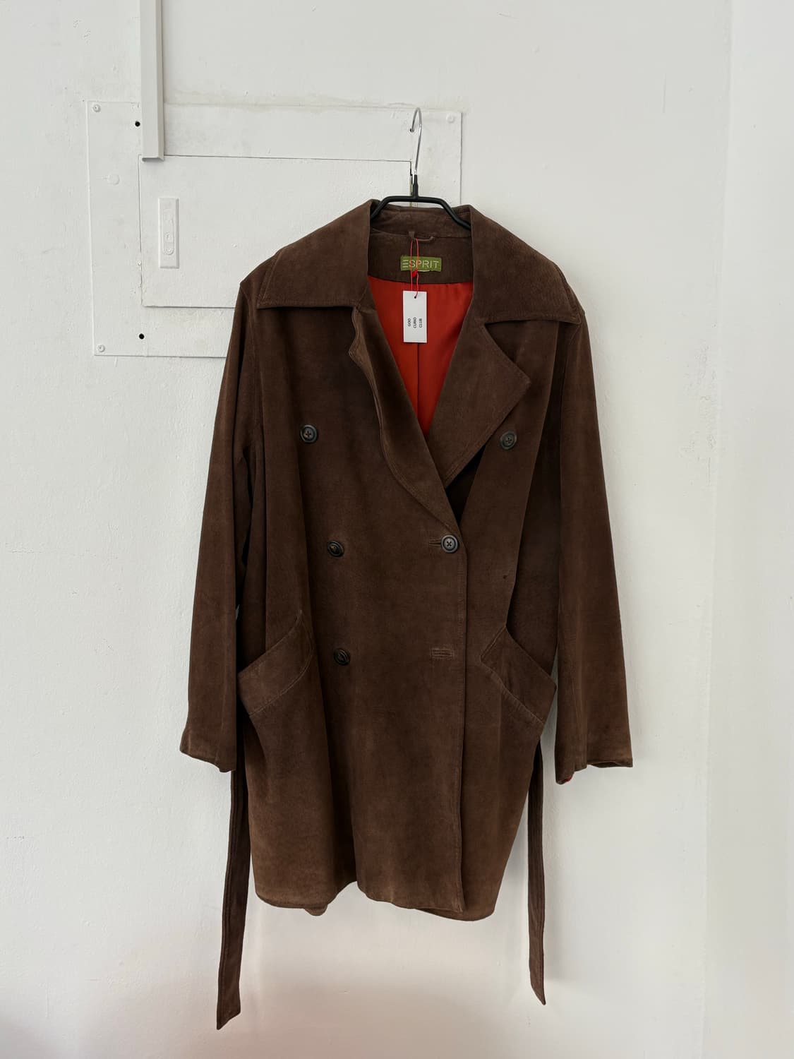 에스프리 90s 레더 코트 자켓 상품이미지2