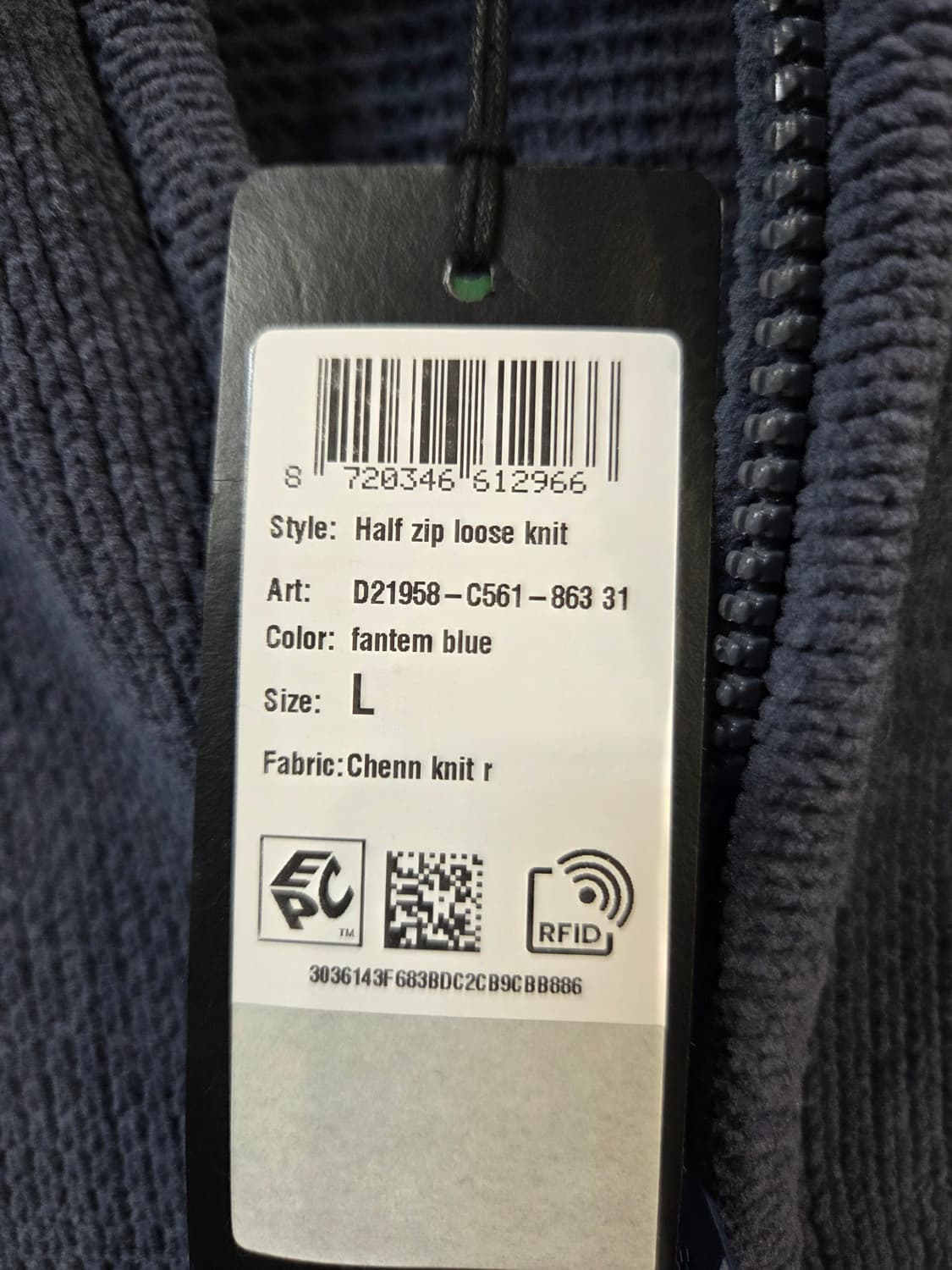 G-STAR 남성용 하프넥 니트 풀오버 그레이(L) 상품이미지6