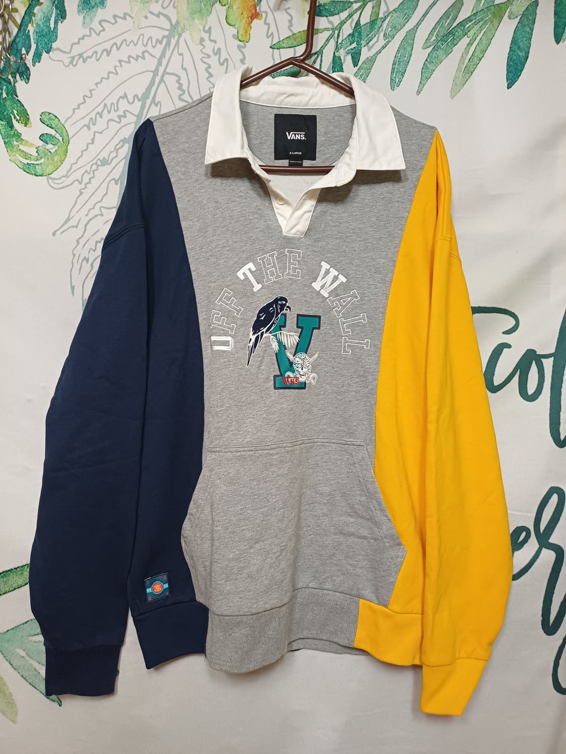 반스 / 컬러 블록 폴로 맨투맨 티셔츠 XL 상품이미지4