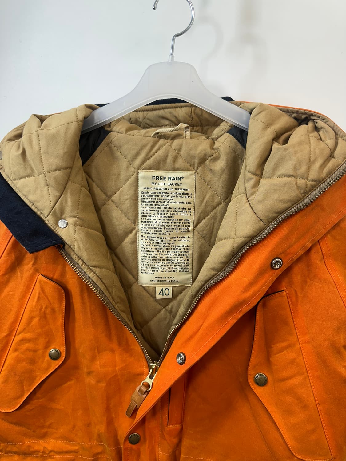 엔지니어드 가먼츠 프리레인 왁싱 후드자켓 (40) 상품이미지4