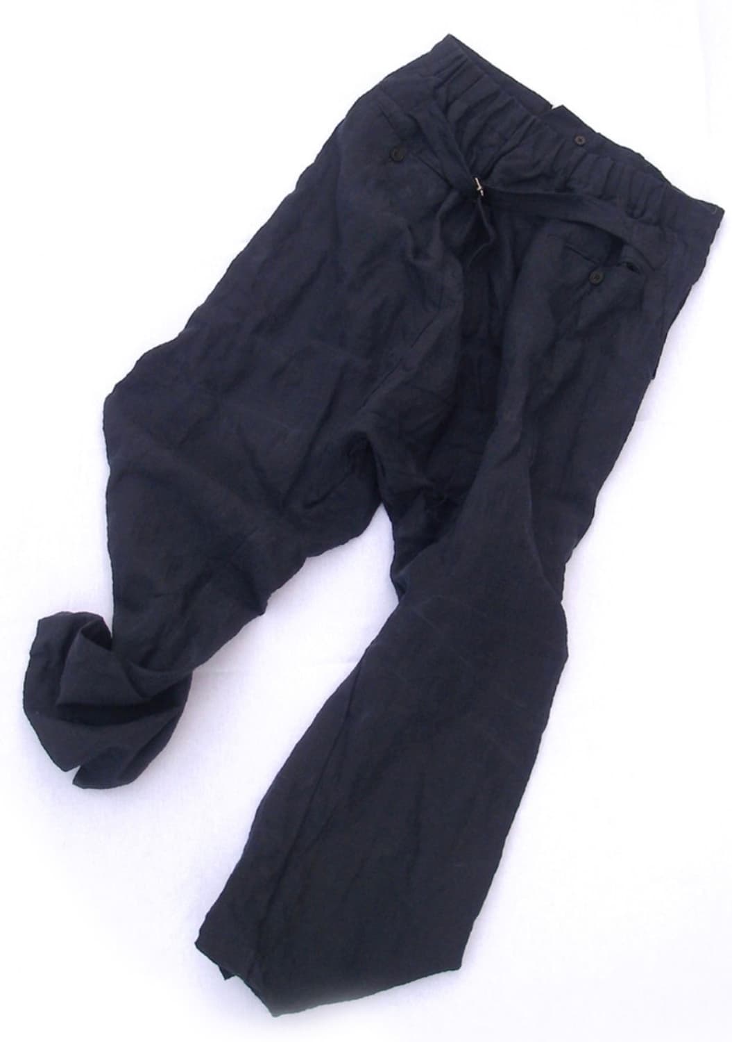 Natural-dyed Drop-crotch Trousers Indigo 상품이미지2