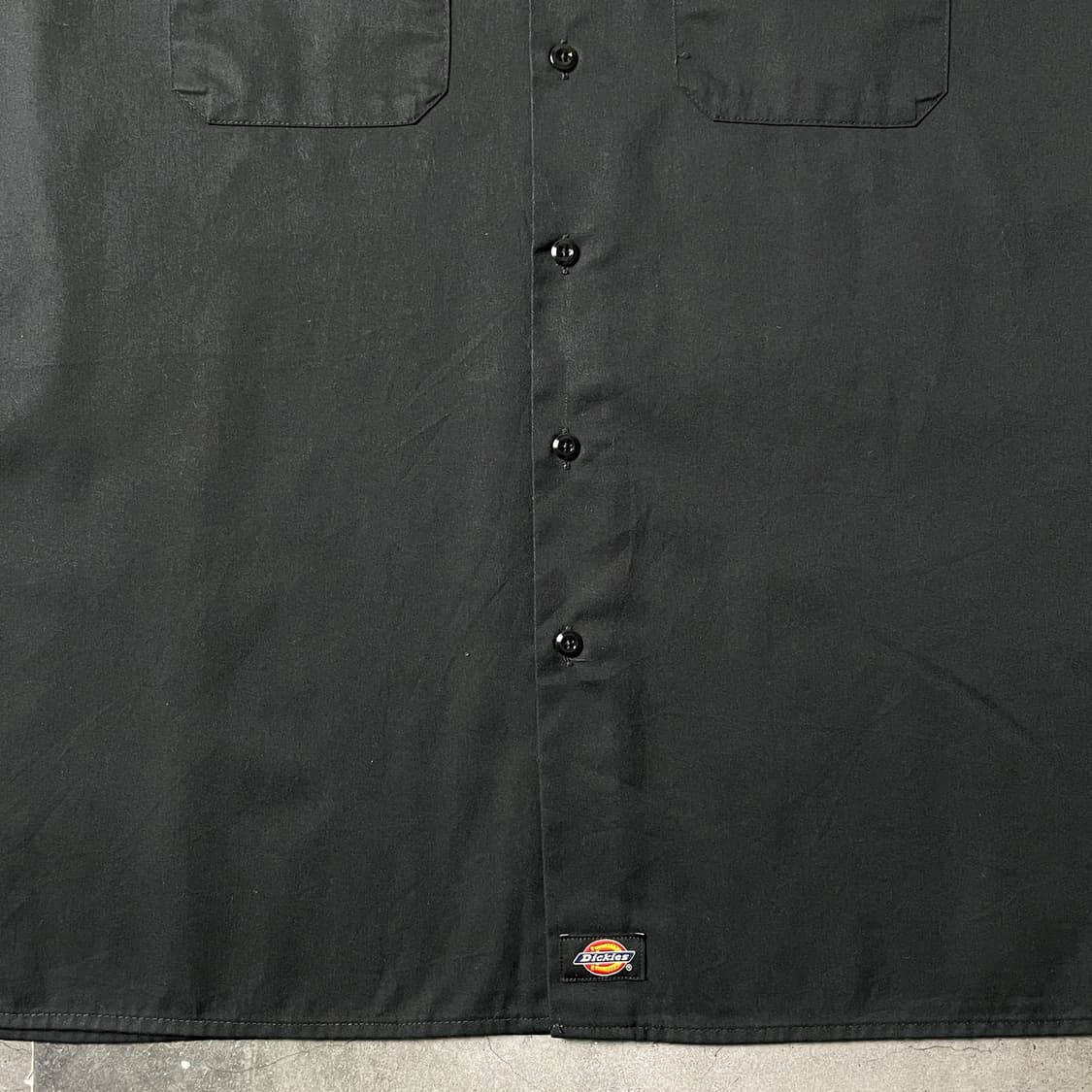 DICKIES 디키즈 빈티지 블랙 플랩포켓 반팔 워크셔츠 A01017 상품이미지4
