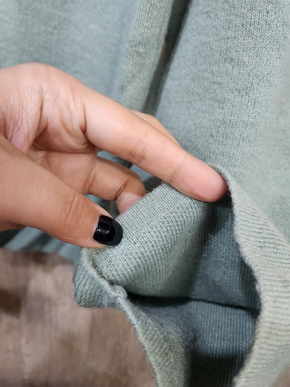 224) 프로젝트엠 민트색 오버핏 니트 상품이미지4