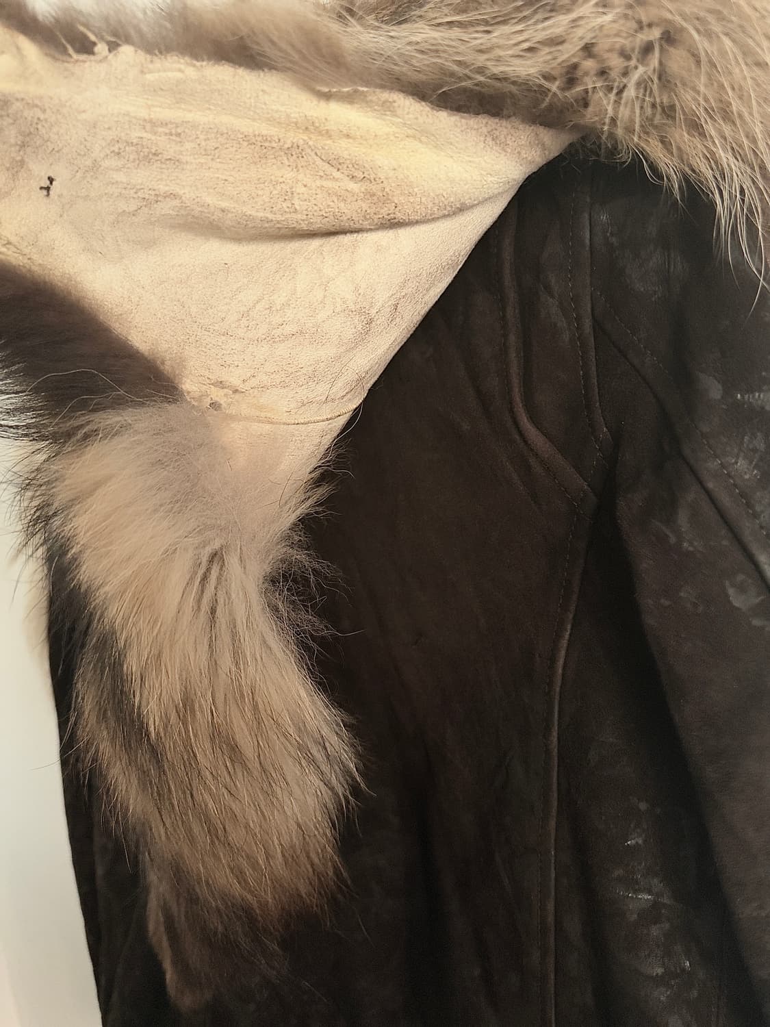 발망 10AW 데카르넹 고트스킨 라쿤퍼 라이더자켓 상품이미지9