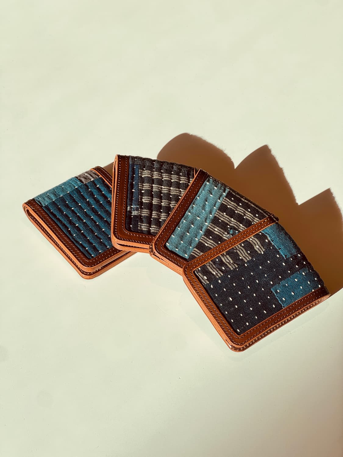 사시코 스티치 데님 반지갑 상품이미지4